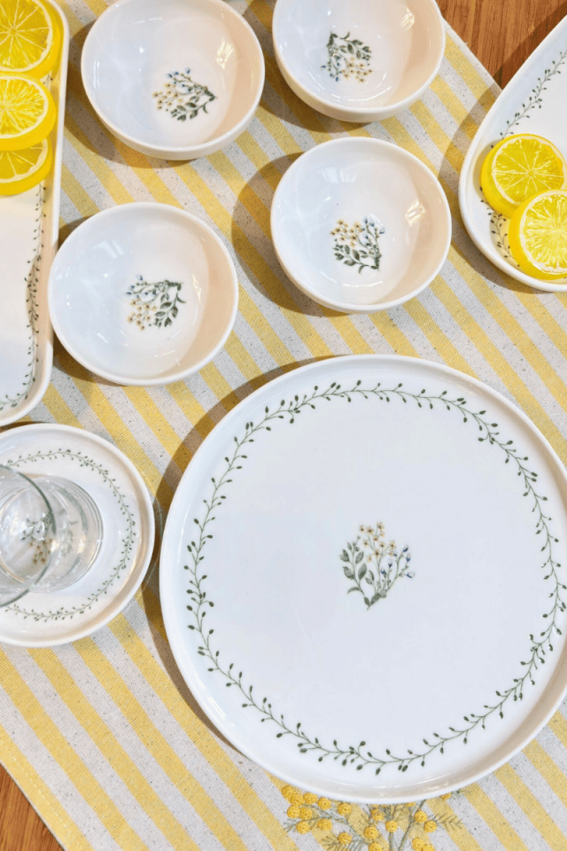 Arboles 6 Kişilik 28 Parça Porselen Kahvaltı Seti