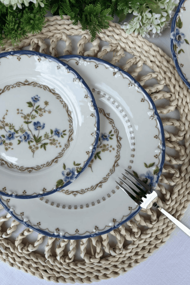 Blue Garden Porselen Yemek Takımı