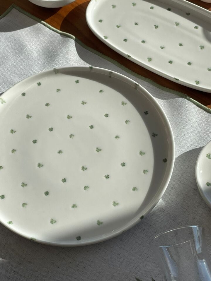 Clover 6 Kişilik 28 Parça Porselen Kahvaltı Seti